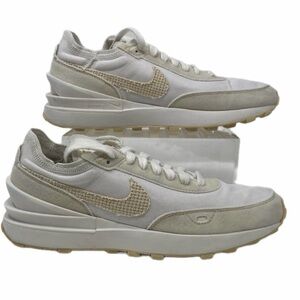 Nike Waffle One Woven Swoosh in summit White/Fossil Colorway Size 7.5